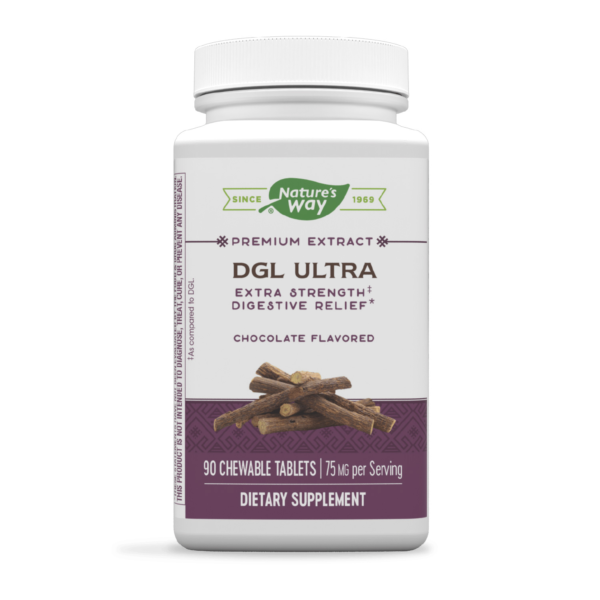 Nature'S Way, Dgl Ultra, 90 Chew Tablets