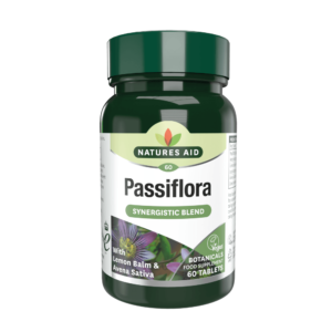 Natures Aid, Passiflora, Lemon Balm, 60 Tablets