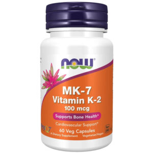 NOW Foods MK-7 Vitamin K-2 100 mcg 60 Veg Capsules