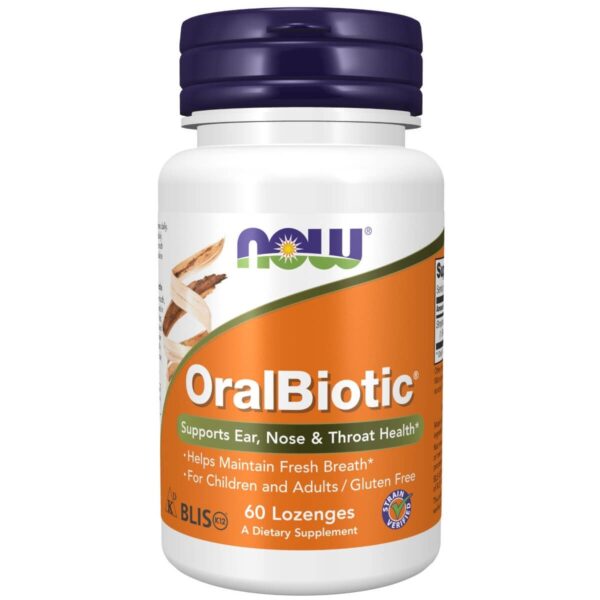 NOW Foods OralBiotic 60 Lozenges