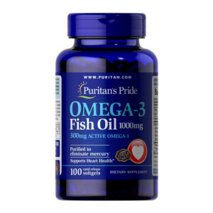 Puritans Pride Omega-3 Fish Oil 1000mg 100softgel