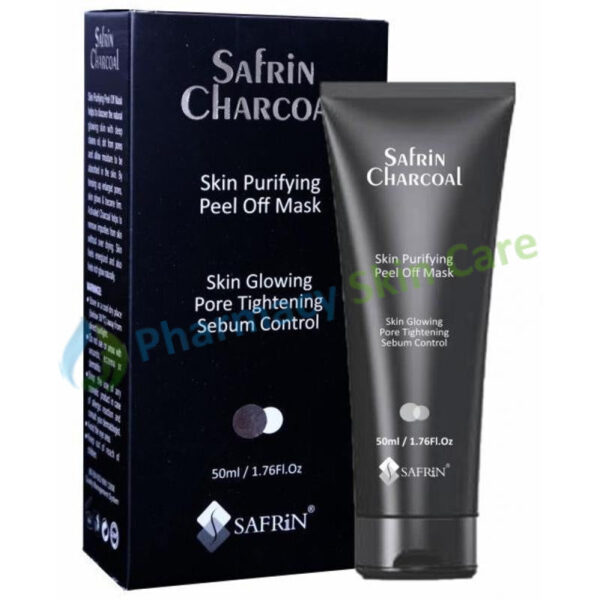 Safrin Charcoal Mask Skin Purifying Peel Off Black Mask 50ml