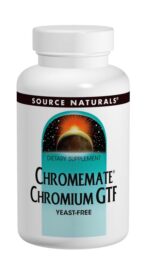 SOURCE NATURALS CHROMEMATE CHROMIUM GTF YSTFREE 200MCG 60TABS