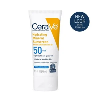 Cerave Hydrating Mineral Sunscreen 50ml