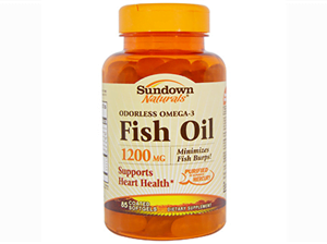 Sundown Fish Oil Odorless Omega- Softgel 85?s