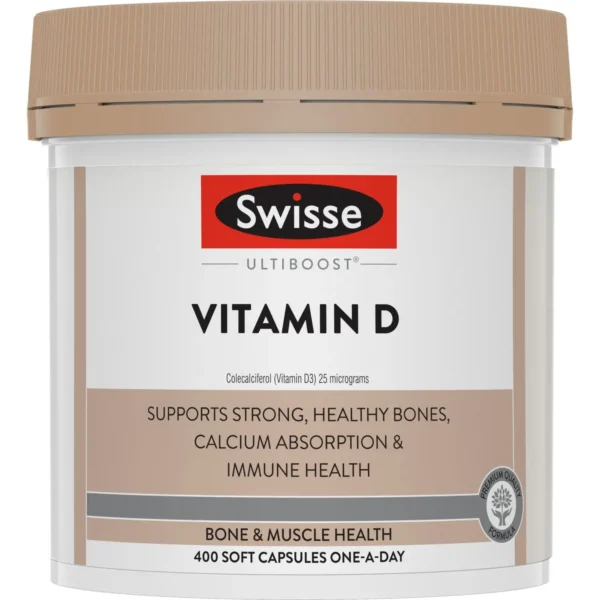Swisse Ultiboost Vitamin D 1000iu 400 Capsules