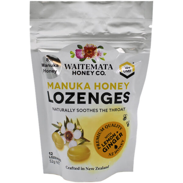 Waitemata Manuka Lozenges with Lemon Ginger 12 Pcs