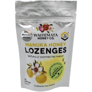 Waitemata Manuka Lozenges With Lemon Menthol 12 Pcs