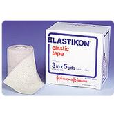Johnson & Johnson Elastikon? Elastic Cloth Tape Stretched, High Twist Cotton, Rubber Based Adhesive, Porous Construction 2? x 5 yds