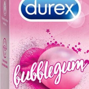 Durex Bubblegum Flavored Condoms (10 Count ) (peck of 5)
