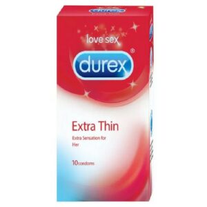 Durex Extra Thin Condom (10 COUNT) (PACK OF 5)