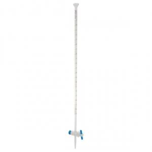 Burette with PTFE straight stopcock and funnel top, class A (50ml)