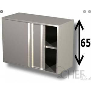 Cabinet / upper wall cabinet with sliding door stainless steel 316