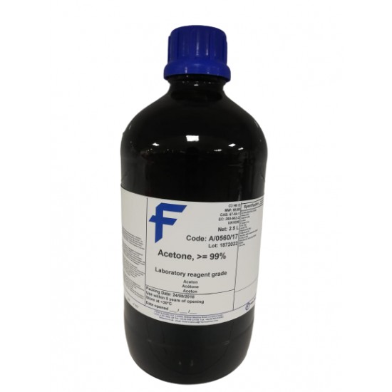 Acetone 98-8% Extra Pure 2.5 ltr