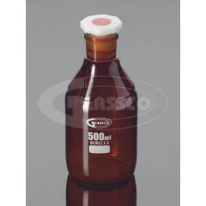 Bottles, Reagent Narrow Mouth, Amber Glass 500ML