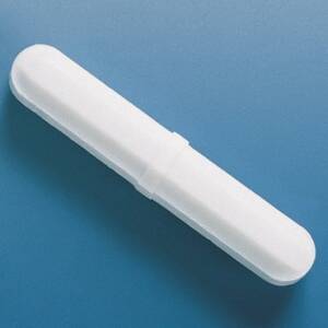 Magnetic stirring bar, PTFE, octagonal with pivot ring ,L 10 mm, diam. 5 mm