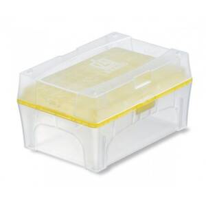 TipBox, empty, with yellow tip-tray for 200 ?l tips