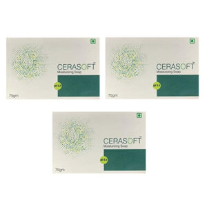 CERASOFT MOISTURIZING SOAP ( PACK OF 3 ) ( 75 GM )
