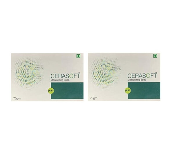 CERASOFT MOISTURIZING SOAP ( PACK OF 2 ) ( 75 GM )