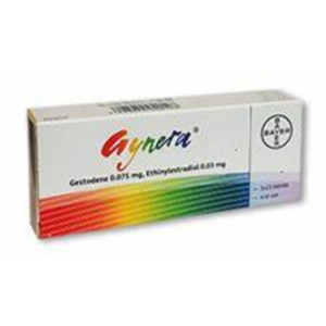 GYNERA ( ETHINYL ESTRADIOL 0.03 MG + GESTODENE 0.075 MG ) 21 COATED TABLETS