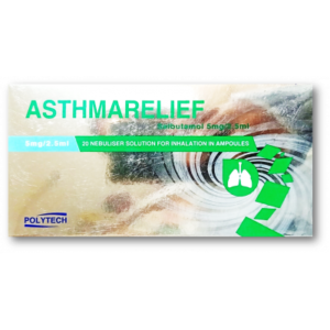 ASTHMARELIEF 5 MG NEBULIZER SOLUTION ( SALBUTAMOL ) 20 AMPOULES 2.5 ML