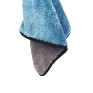 AllExtreme EXMTBG1 Lint Free and Streak Free Microfiber Cloth - Blue and Grey