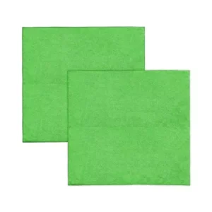 AllExtreme EXMTG2P Lint Free and Streak Free Microfiber Cloth Green, 2 pc