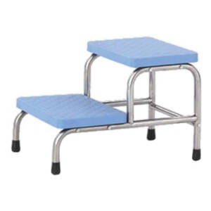 2-Step Footstool  Stainless Steel F-36-1