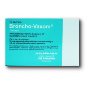 BRONCHO-VAXOM ? CHILDREN 3.5 MG ( LYOPHILIZED BACTERIAL LYSATES ) 10 SACHETS