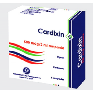 CARDIXIN 500 MCG / 2 ML ( DIGOXINE ) 5 AMPOULES