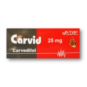 CARVID 25 MG ( CARVEDILOL ) 20 TABLETS