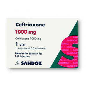 CEFTRIAXONE SANDOZ 1 GM ( CEFTRIAXONE ) IM VIAL