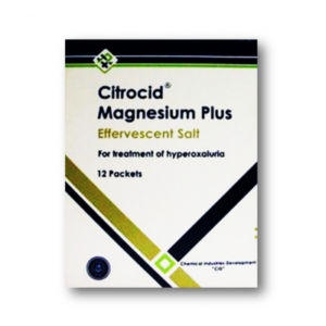 CITROCID MAGNESIUM PLUS EFFERVESCENT GRANULES ( MAGNESIUM OXIDE 0.255 GM + CITRIC ACID MONOHYDRATE 1.56 GM + CITRIC ACID ANHYDROUS 1.16 GM + VITAMIN B6 0.05 GM ) 12 SACHETS