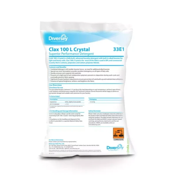 Diversey Taski Ultra Clax Pack Size 5x5 kg Laundry Care HHMTCU1