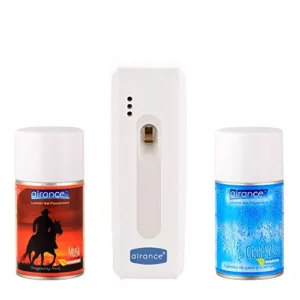 Airance Automatic A5 Air Freshner Dispenser With 250 ml Each Musk & Cool Splash Fragrance Refill- Spray Bottle (Pack of 3)