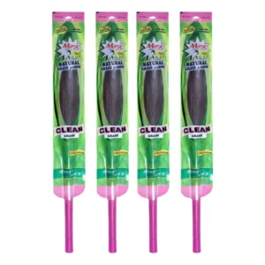 Mazic Pink 108 cm Plastic Broom Stick (Pack of 4)