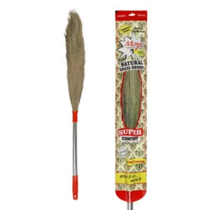 Mazic Silver 55 cm Wood Fiber Broom Stick (Pack of 1)