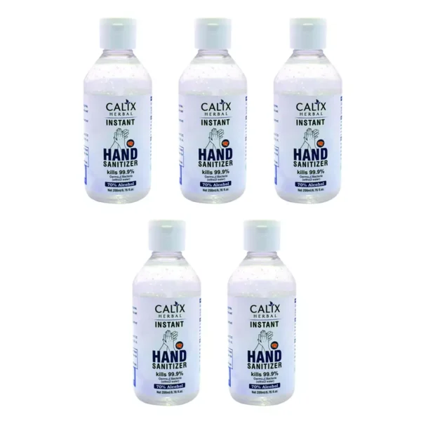 CALIX HERBAL 200 ml Each Herbal Hand Sanitizer CHHS003 (Pack of 5)