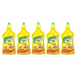 Mazic Dishwash Liquid Gel Removes Grease & Oil with Enzyme Technology 99.9% Germ Protection - 500 ml (Pack of 5)