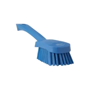 AS ONE Blue Plastic Hard Type Long Handle Brush, 4186