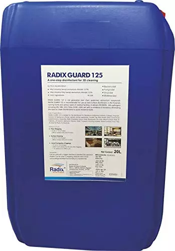 Acuro Radix Guard 125 : Drug Department Approved Air Disinfectant | Qac Based Cdc & Epa Approved Formulation (20 Ltr)