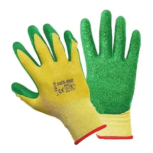 BRUSH HOUSE Universal Yellow/Green Reusable Garden Hand Gloves