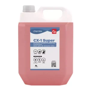 Chemtex 5 Ltr CX-1 Super Bathroom Cleaner and Sanitizer Concentrate (Pack of 6) CX1S2X5L