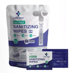 CARE VIEW CV-WIPES-50 Anti Bacterial Disinfectant Sanitizing Wipes (Pack of 50)