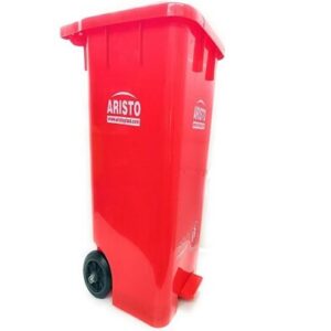 ARISTO 65L Plastic Pedal Dustbin with Wheel