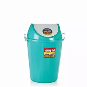ARISTO 32L Cylindrical Waste Bin With Swing Lid Yellow
