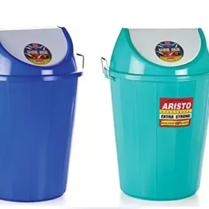 ARISTO 32L Plastic Swing Lid Dustbin (Pack of 2)