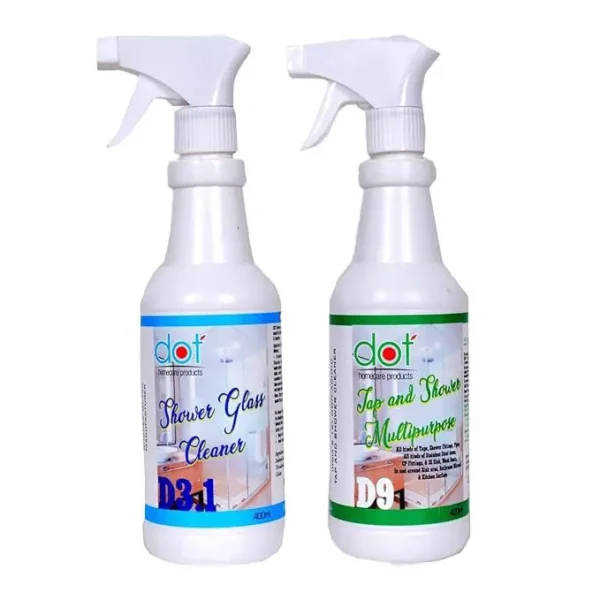 DOT India's 1st NextGen 400 ml Liquid Shower Glass Cleaner (Pack of 2)