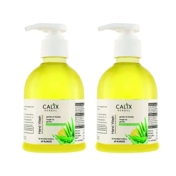 CALIX HERBAL 320 ml Each Lemon Hand Wash CHHW001 (Pack of 2)
