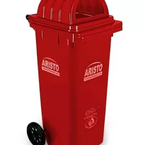 ARISTO 120L Plastic Dome Lid Wheel Waste Bin